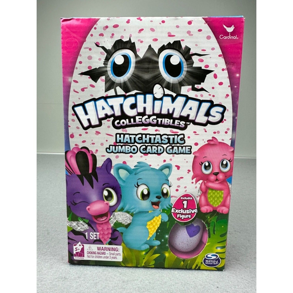 Hatchimals Colleggtibles Hatchtastic Jumbo Card Game NEW SEALED